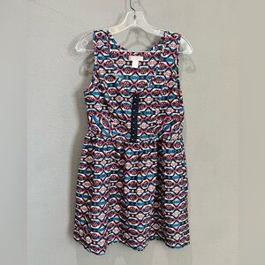 Band of Gypsies Tribal Faux Corset Pocket Fit and Flare Dress Size M